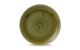 Plume Olive Coupe Plate